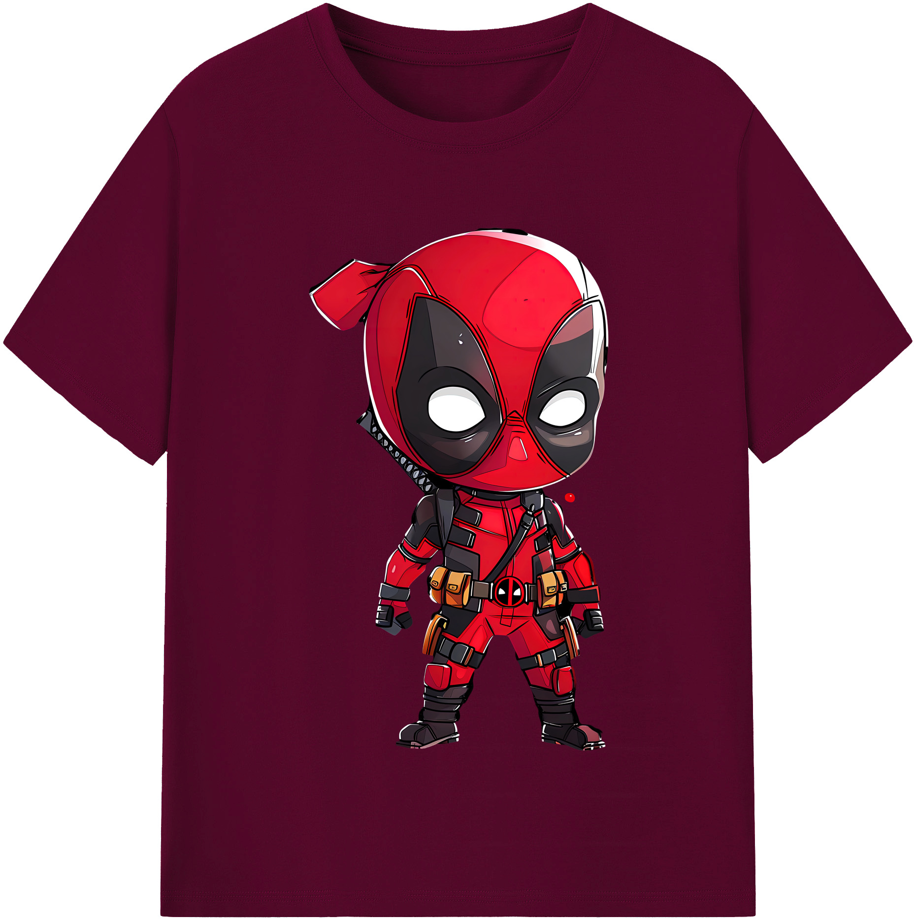 （画像用） Deadpool デッドプール レディースカジュアルプリントTシャツ（綿100％）